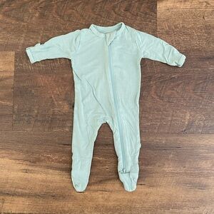 Sage Green Kyte Baby Newborn Onesie Footie